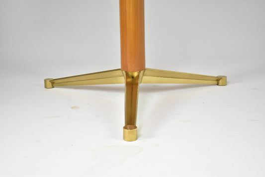 Vintage Italian Round Dining Table Attributed to Melchiorre Bega, 1950s