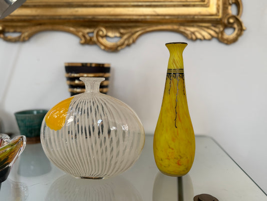 Shop Art Nouveau Yellow Cased-Glass Bud Vase, signed Legras, France c.1900 - Spirit Gallery Vintage Furniture