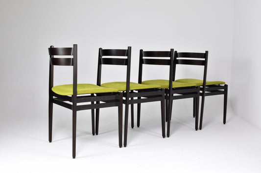 Shop Set of 8 1960's Italian 107 Dining Chairs by Gianfranco Frattini for Cassina - Spirit Gallery Vintage Furniture