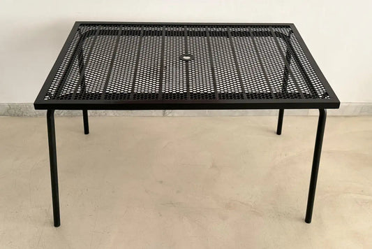 Shop French Perforated Steel Garden Table by Rene Malaval, 1950s–1979s - Spirit Gallery Vintage Furniture