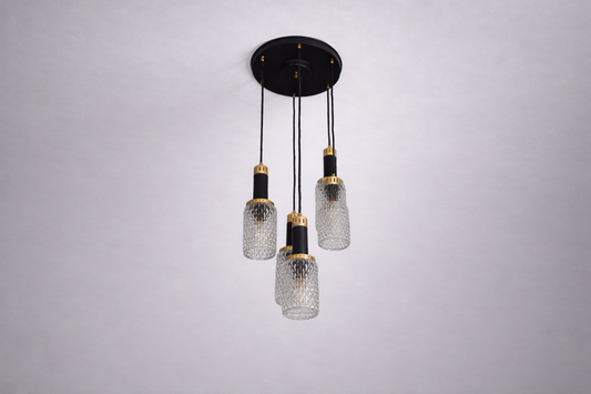 Shop 1960's 6 Light Glass Pendant by Stilnovo - Spirit Gallery Vintage Furniture
