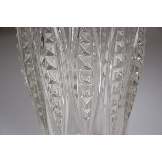 1930's Art Deco Charles Graffart Cut Crystal Vase - Spirit Gallery