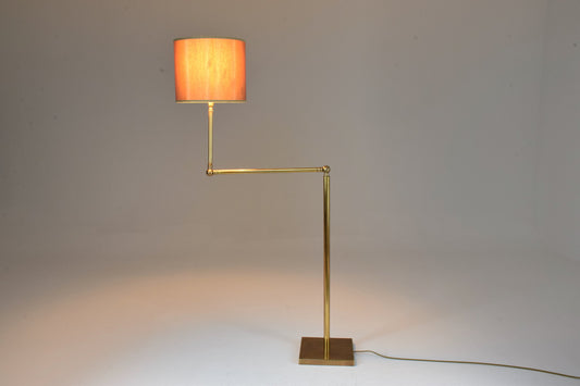 20th Century French Brass Floor Lamp, 1960's - Spirit Gallery