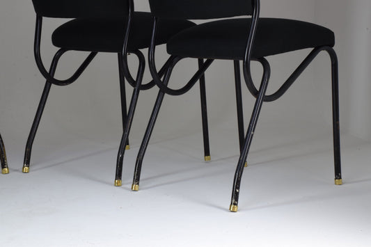 20th Century Italian BBPR Style Dining Chairs, Set of 4, 1950's - Spirit Gallery
