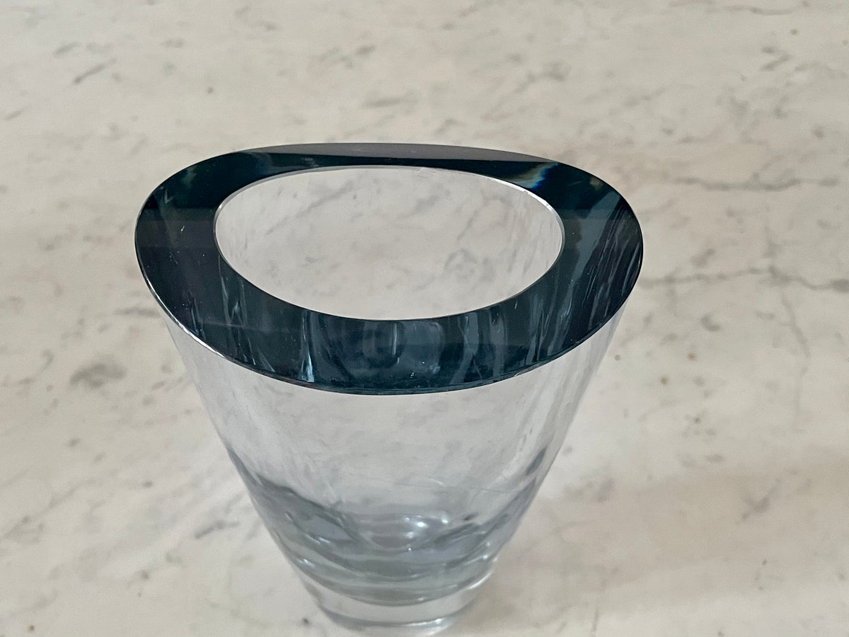 1960's Vintage Swedish Crystal Vase by Orrefors - Spirit Gallery