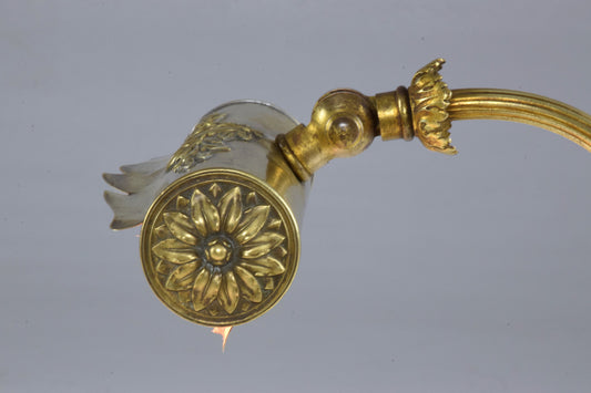 French Art Nouveau Brass Piano Lamp - Spirit Gallery