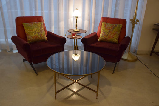 French Mid-Century Bronze Coffee Table, 1970's - Spirit Gallery