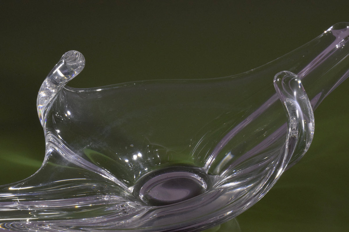 French Sculptural Vintage Crystal Centerpiece, 1960-1970's - Spirit Gallery