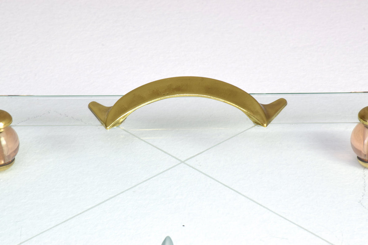 Italian Mid-Century Glass Platter Attributed to Fontana Arte, 1950's - Spirit Gallery