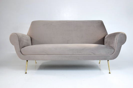 Italian Mid-Century Velvet Sofa, 1950's - Spirit Gallery