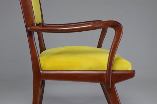 Italian Midcentury Beechwood Armchair, 1950s - Spirit Gallery