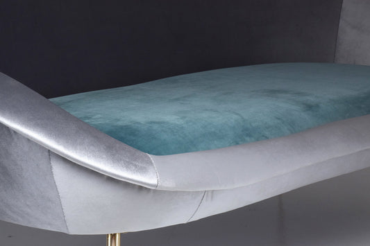 Italian Midcentury Velvet Sofa Set by ISA Bergamo, 1950s - Spirit Gallery