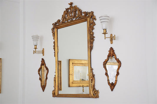 Mid-Century Adjustable Brass Wall Lamps - Spirit Gallery