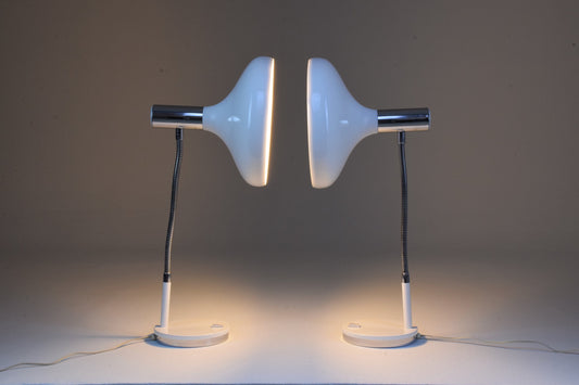 Pair of 20th Century French Articulating Table Lamps, 1970's - Spirit Gallery