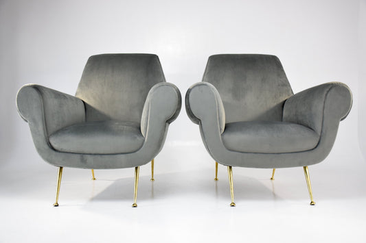 Pair of Italian Armchairs by Gigi Radice, 1950s - Spirit Gallery