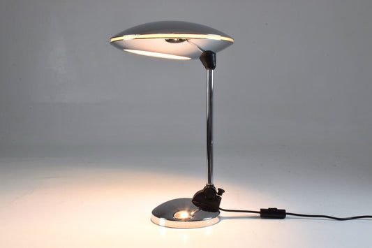 Spanish Vintage Chrome Desk Lamp by Fase, 1950's - Spirit Gallery
