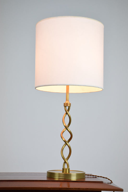 Twisted Brass Table Lamp, France, 1960's - Spirit Gallery