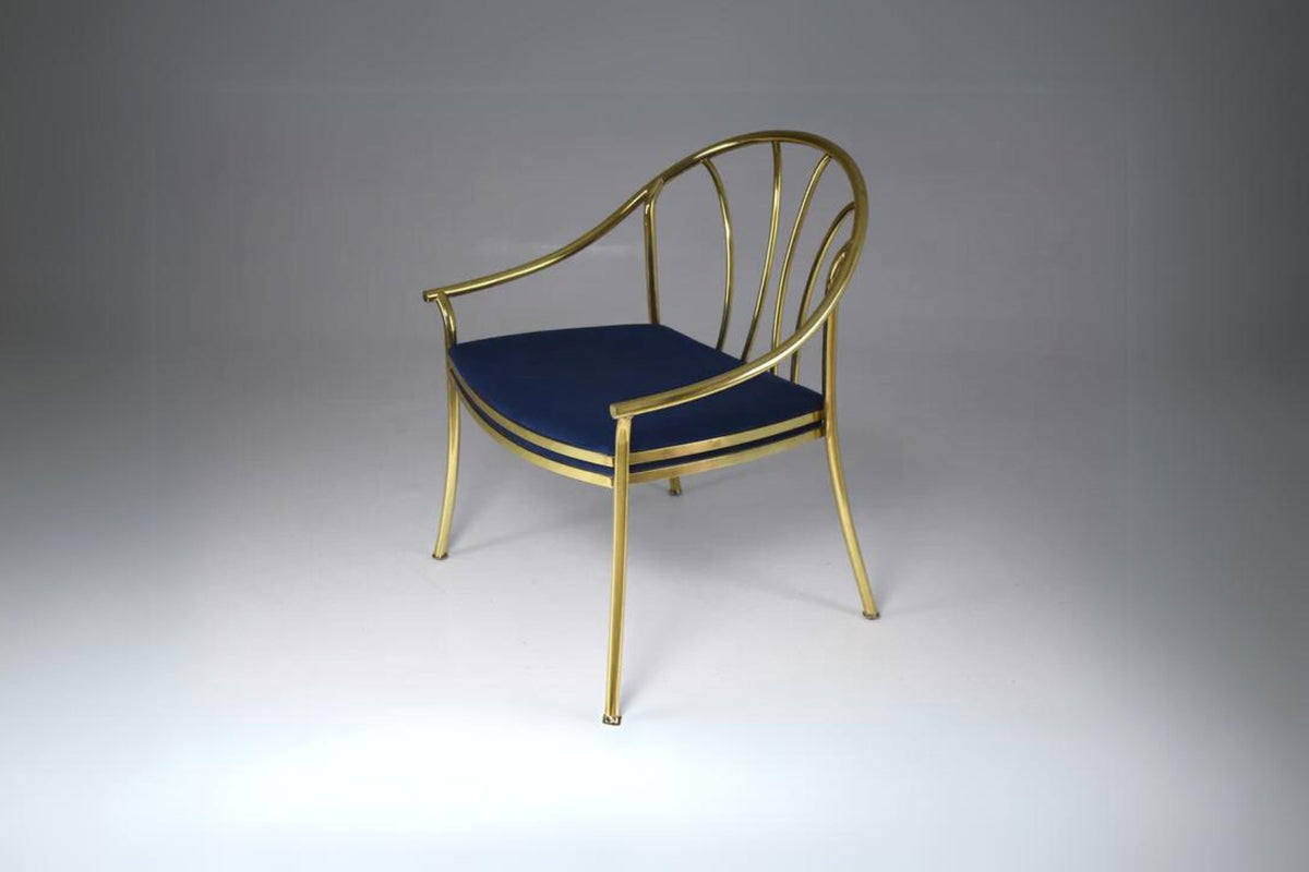 Shop 20th Century Italian Brass Armchair, 1970-1980 - Spirit Gallery Vintage Furniture
