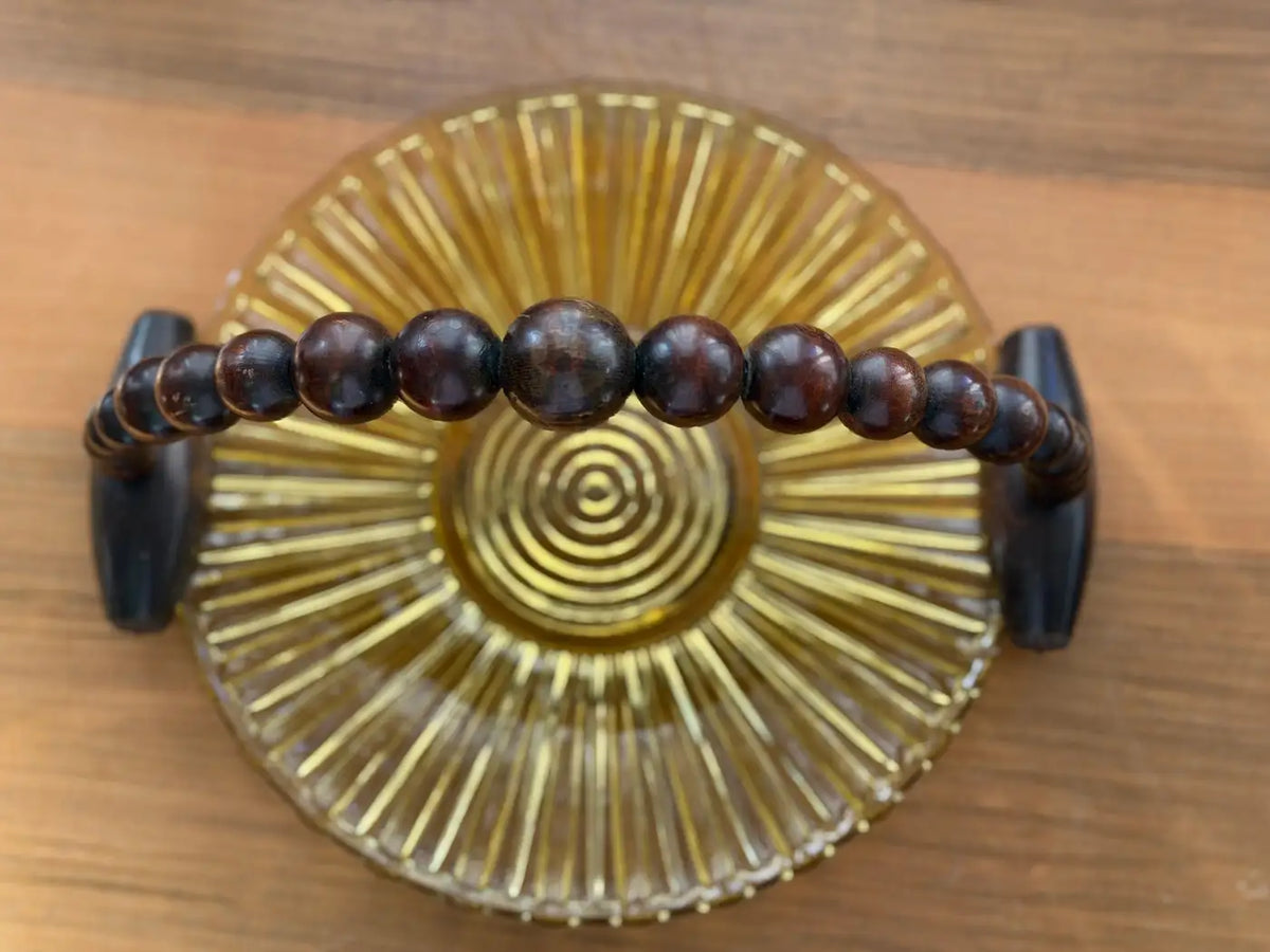 Centre de table vintage en bois de style Art déco français des années 1930