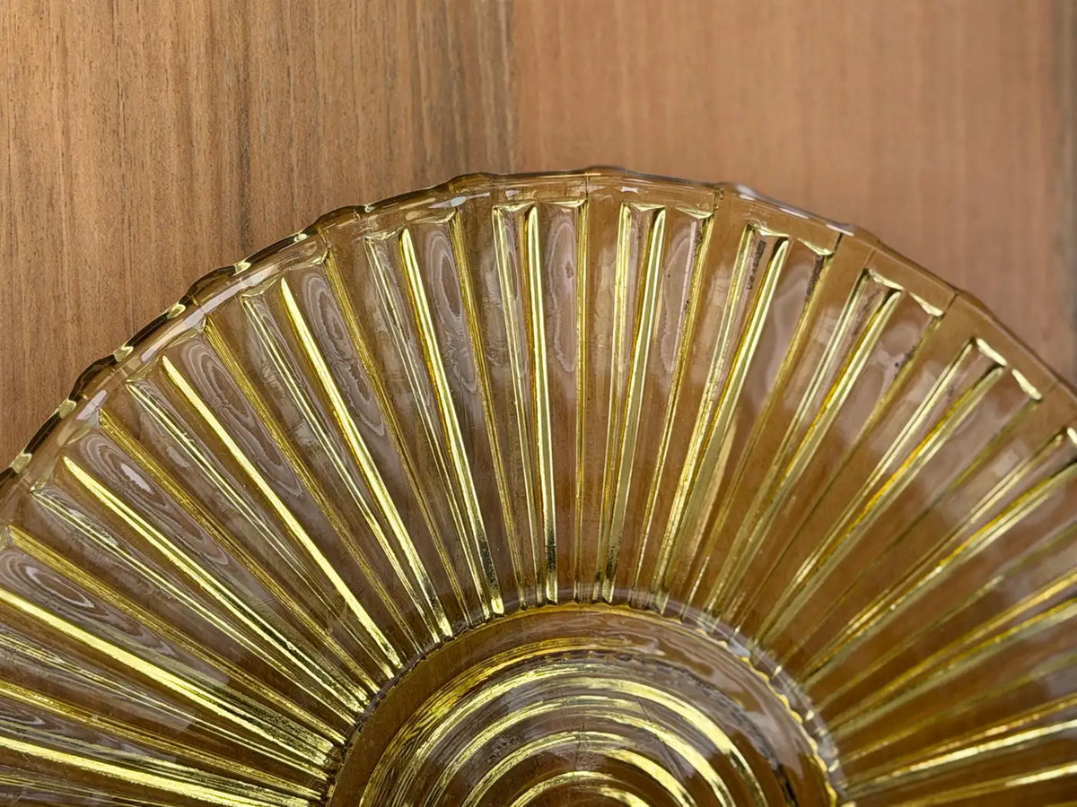 Centre de table vintage en bois de style Art déco français des années 1930