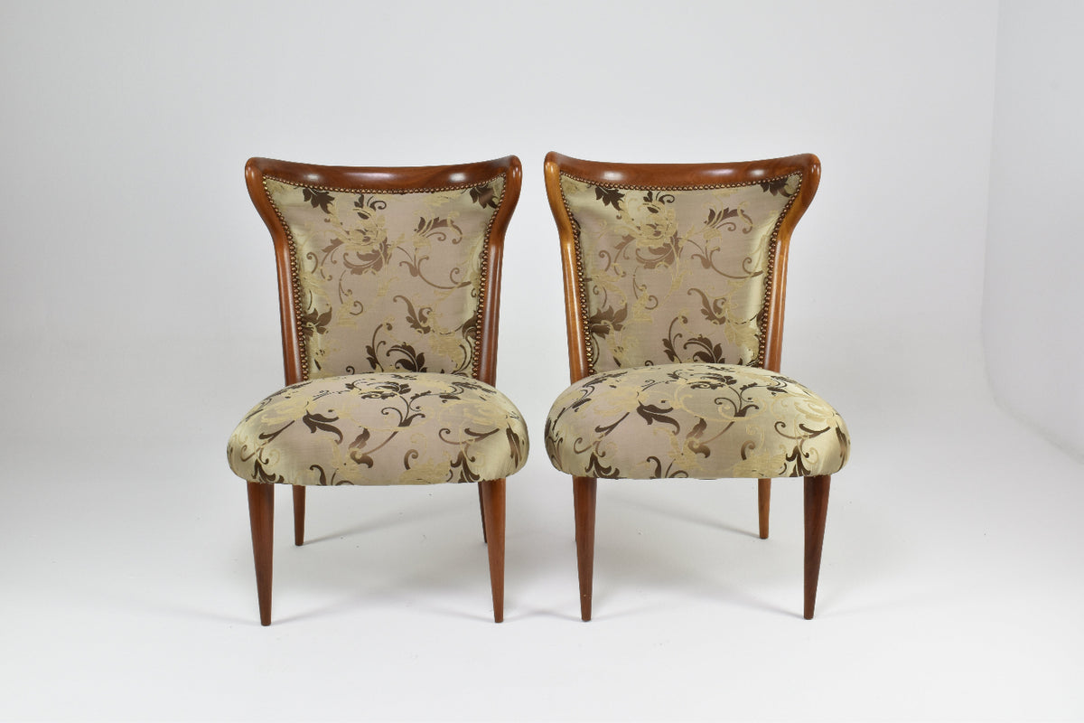 1950s Italian Mid-Century Modern Wooden Armchairs, 1950s
