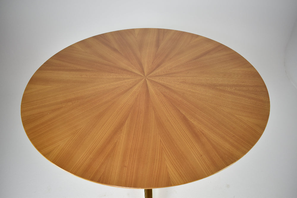 Vintage Italian Round Dining Table Attributed to Melchiorre Bega, 1950s
