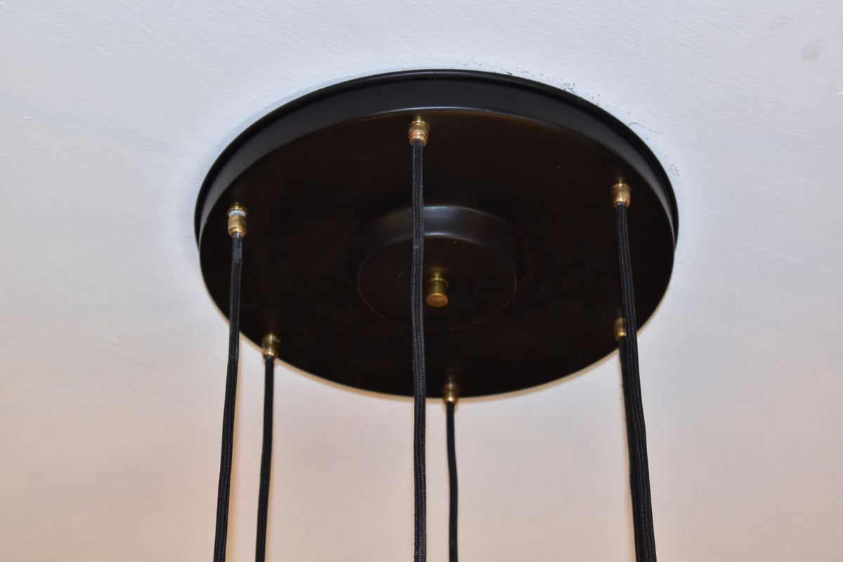 Shop 1960's 6 Light Glass Pendant by Stilnovo - Spirit Gallery Vintage Furniture