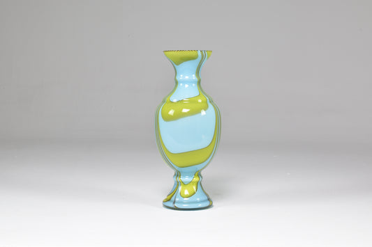 1960's Italian Hand Blown Glass Vase