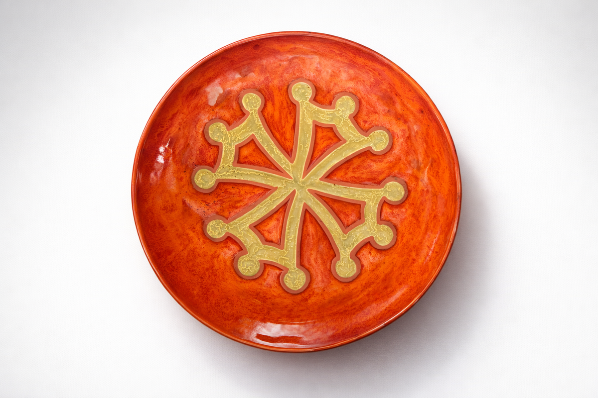 Shop Ceramic Vallauris Wall Plate by Paul Azema, France, 1960–1970 - Spirit Gallery Vintage Furniture