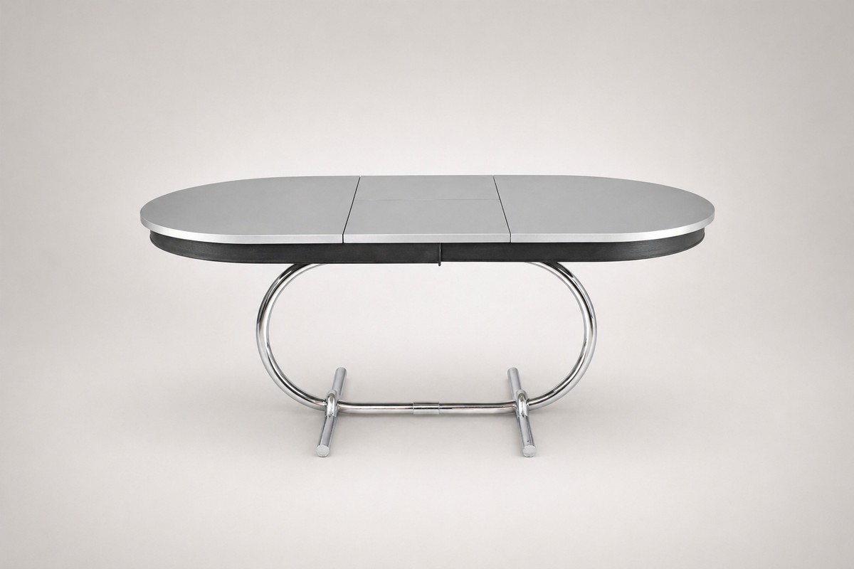 Shop 1960s French Extendable Kitchen Formica and Chrome Dining Table - Spirit Gallery Vintage Furniture