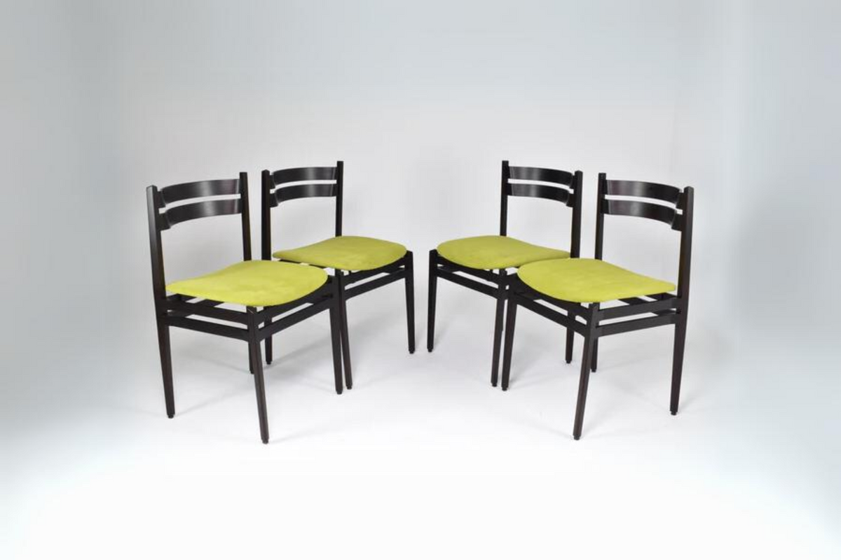 Shop Set of 8 1960's Italian 107 Dining Chairs by Gianfranco Frattini for Cassina - Spirit Gallery Vintage Furniture