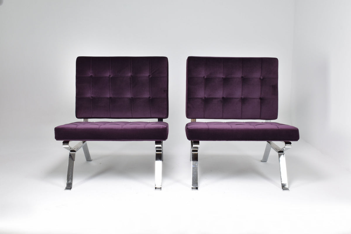 Shop Pair of Italian Mid-Century Dione Gastone Rinaldi Lounge Chairs, 1950's - Spirit Gallery Vintage Furniture