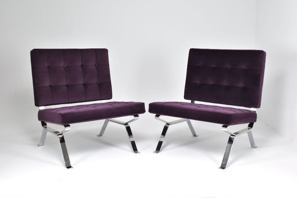 Shop Pair of Italian Mid-Century Dione Gastone Rinaldi Lounge Chairs, 1950's - Spirit Gallery Vintage Furniture
