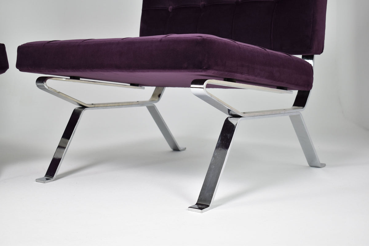 Shop Pair of Italian Mid-Century Dione Gastone Rinaldi Lounge Chairs, 1950's - Spirit Gallery Vintage Furniture