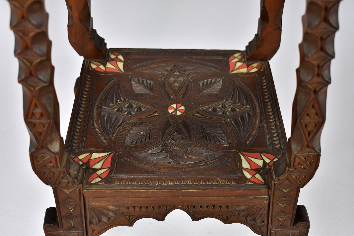 Shop Exquisite Pair of 1930's Moorish Pedestal tables - Spirit Gallery Vintage Furniture