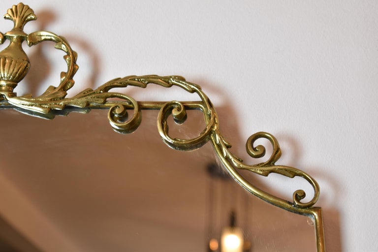 Shop 1950's Italian Brass Marble Console with Mirror - Spirit Gallery Vintage Furniture