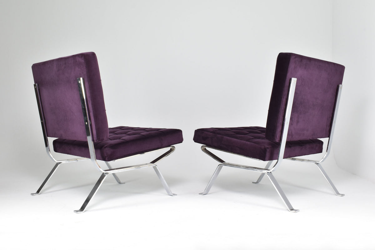 Shop Pair of Italian Mid-Century Dione Gastone Rinaldi Lounge Chairs, 1950's - Spirit Gallery Vintage Furniture