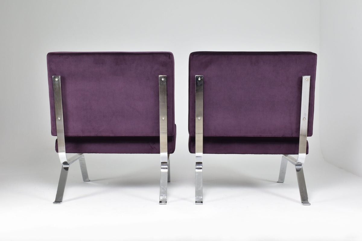 Shop Pair of Italian Mid-Century Dione Gastone Rinaldi Lounge Chairs, 1950's - Spirit Gallery Vintage Furniture