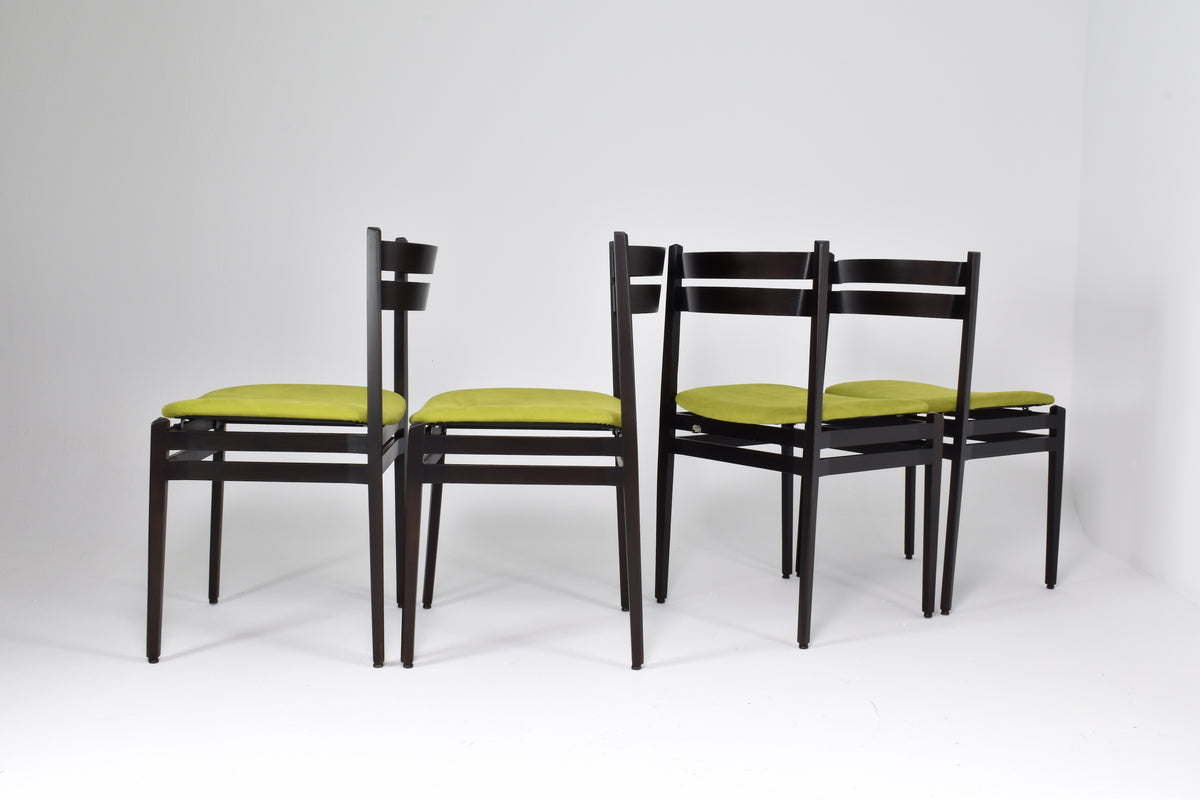 Shop Set of 8 1960's Italian 107 Dining Chairs by Gianfranco Frattini for Cassina - Spirit Gallery Vintage Furniture