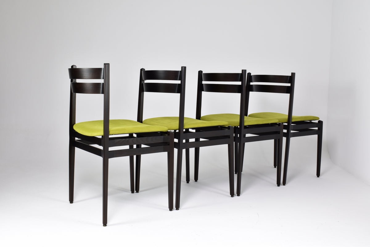 Shop Set of 8 1960's Italian 107 Dining Chairs by Gianfranco Frattini for Cassina - Spirit Gallery Vintage Furniture