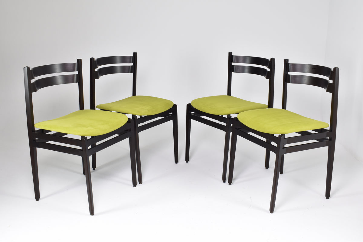 Shop Set of 8 1960's Italian 107 Dining Chairs by Gianfranco Frattini for Cassina - Spirit Gallery Vintage Furniture