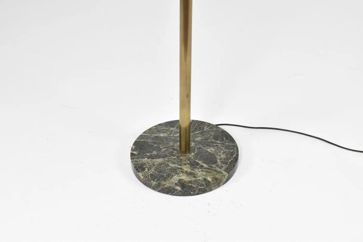Shop 1950s Vintage Italian Brass & Marble Floor Lamp in the Style of Angelo Lelii - Spirit Gallery Vintage Furniture