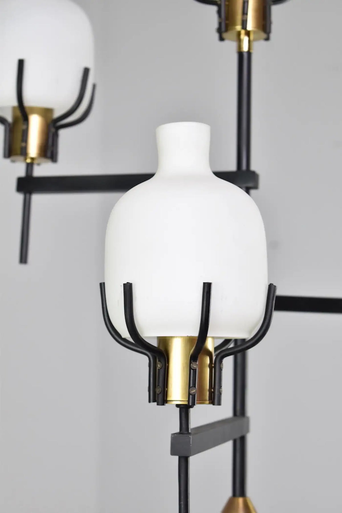 Shop 1950s Vintage Italian Brass & Marble Floor Lamp in the Style of Angelo Lelii - Spirit Gallery Vintage Furniture