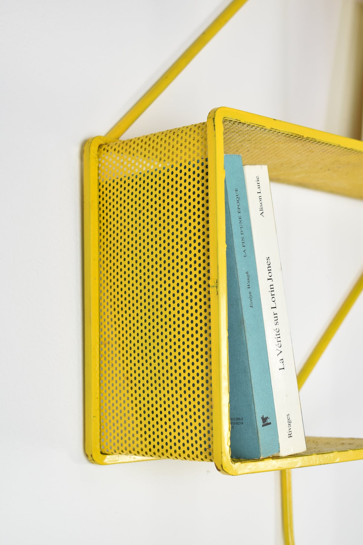 Shop French Metal Wall Shelf "Clé de Sol" by Mathieu Matégot, 1955 - Spirit Gallery Vintage Furniture