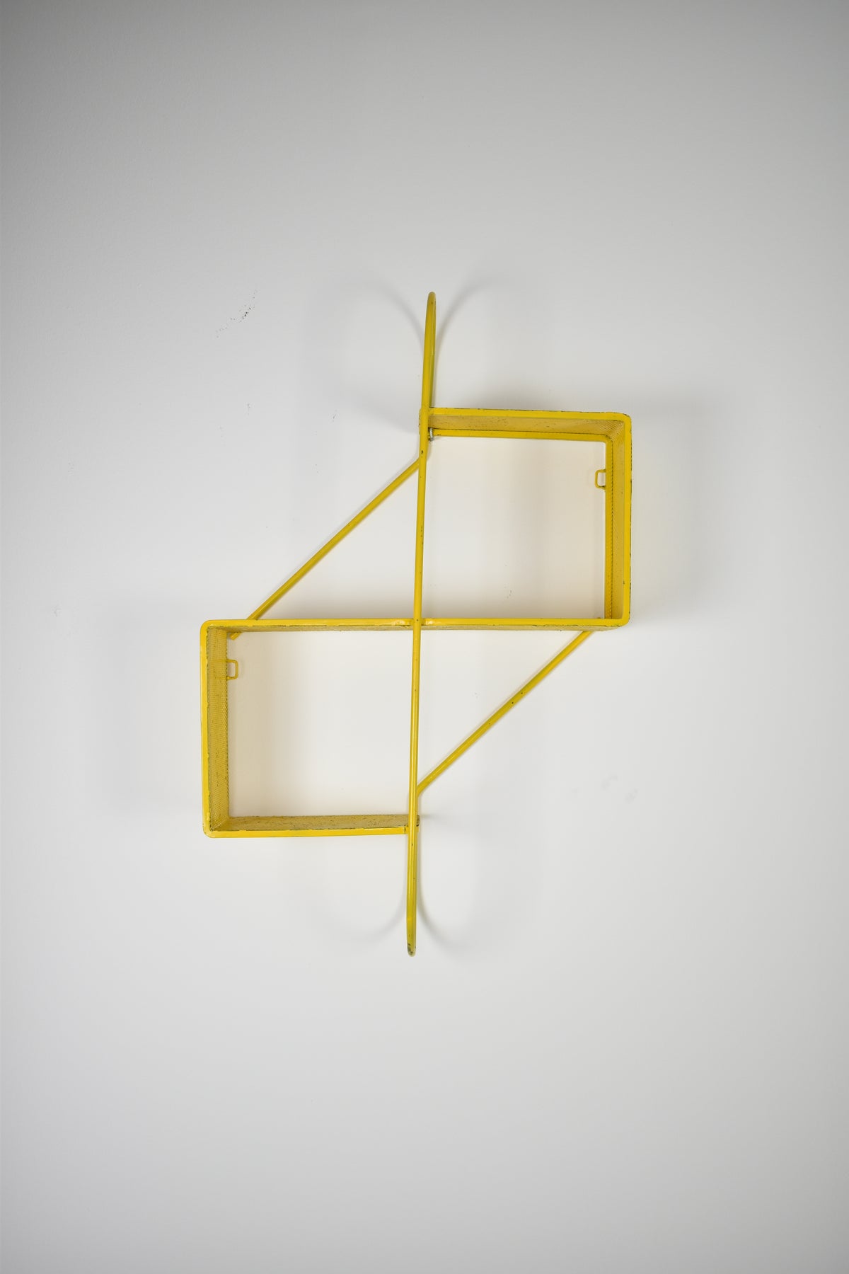 Shop French Metal Wall Shelf "Clé de Sol" by Mathieu Matégot, 1955 - Spirit Gallery Vintage Furniture