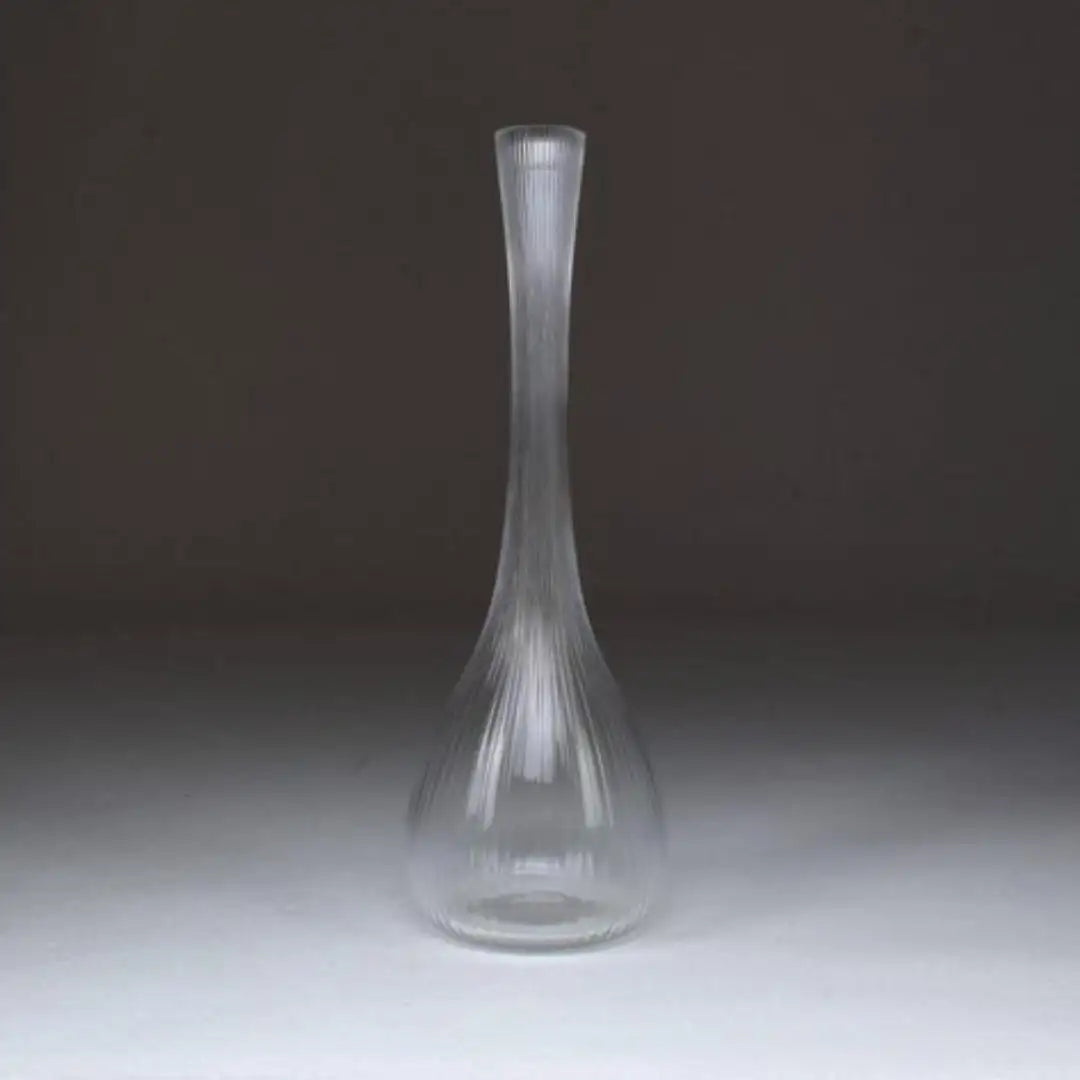 Vase en verre transparent par Daum, France, années 1970
