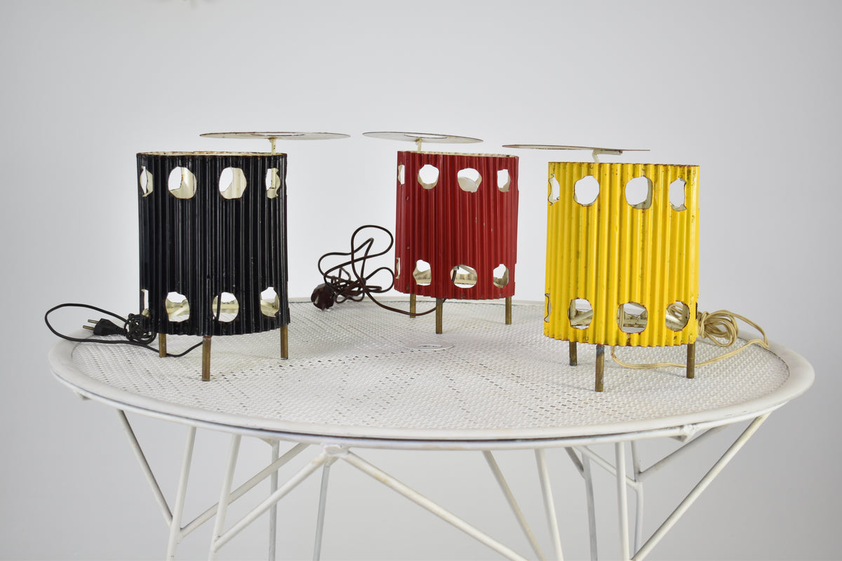 Shop French 'Java' Table Lamps by Mathieu Matégot, 1953s - Spirit Gallery Vintage Furniture