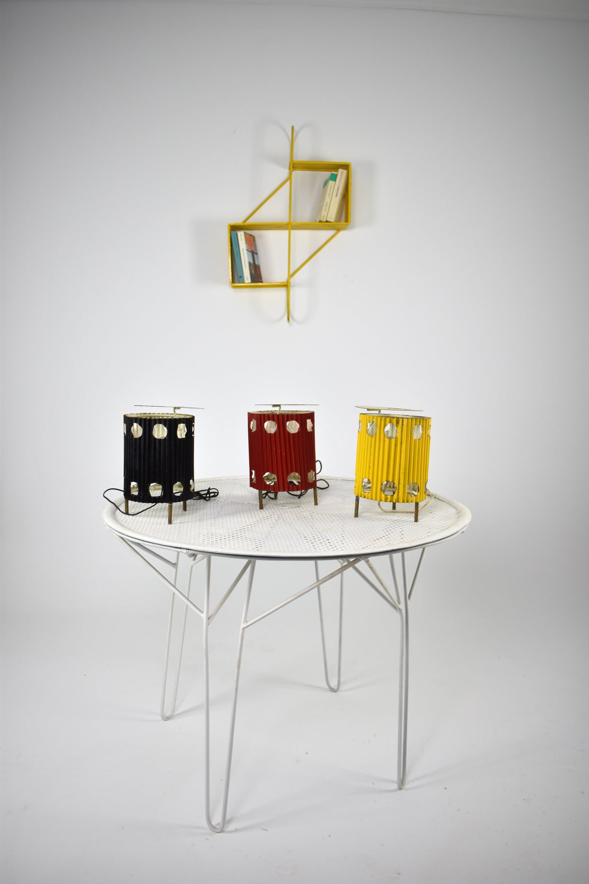 Shop French 'Java' Table Lamps by Mathieu Matégot, 1953s - Spirit Gallery Vintage Furniture