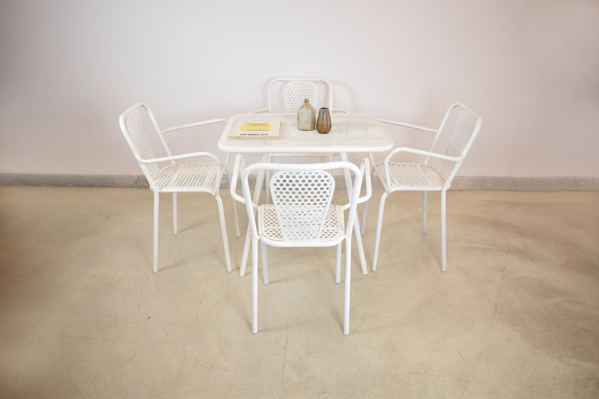 Shop French 'Radar' Metal Garden Table by Rene Malaval, 1940s-1950s - Spirit Gallery Vintage Furniture