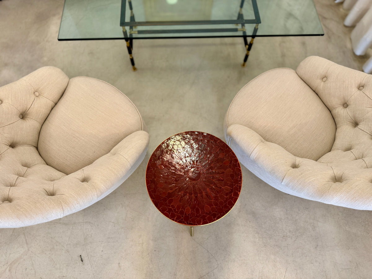 Shop Pair of Italian Armchairs Attributed to Gio Ponti, 1950s - Spirit Gallery Vintage Furniture